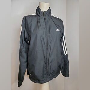 Adidas Black and White Wind Breaker Size Large